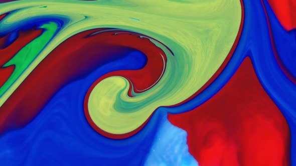 Abstract Colorful Oil and Color Mix Chemical Reaction Texture 1