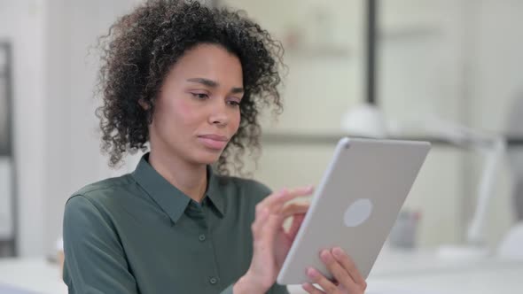 African Woman Using Tablet