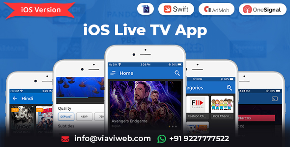 iOS Live TV (transmisje telewizyjne, filmy, seriale internetowe, programy telewizyjne i oryginały)