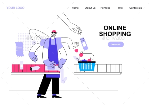 Landing Page Template of Online Store Sale