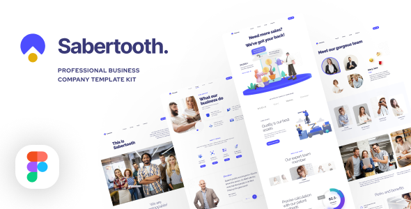 Sabertooth | Business Service UI Kit for Figma