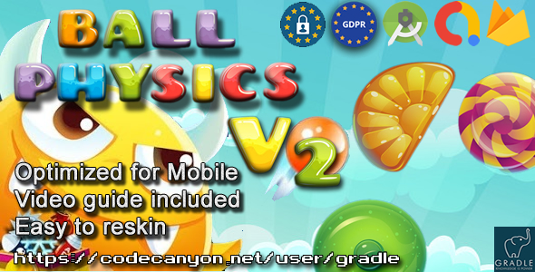 Ball Physics V2 (Admob + GDPR + Android Studio)