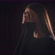 Girl In a Dark Room Scared And Covering Her Eyes - VideoHive Item for Sale