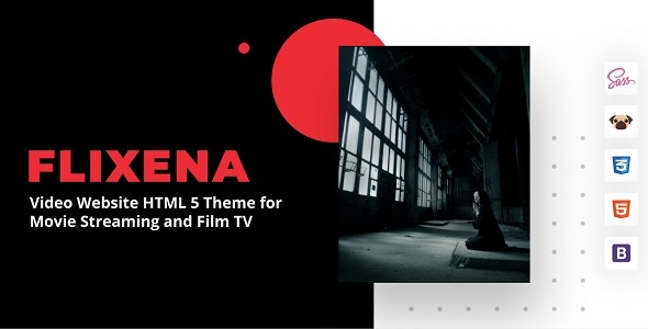 Flixena - Video Website HTML 5 Template for Movie Streaming and Film TV