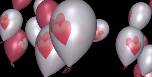 Romantic Balloons - Pack of 3 Transitions