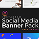 Instagram Social Media Banner Kit - GraphicRiver Item for Sale