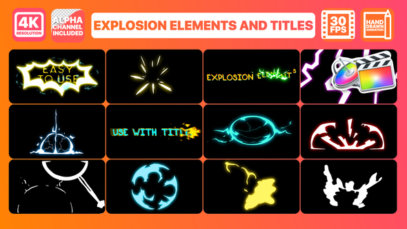 Explosion Elements And Titles | FCPX