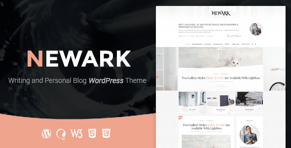 Newark – Writing and Personal Blog WordPress Theme