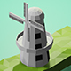 Low Poly WindMill Camera & Lighting Scene - 3DOcean Item for Sale