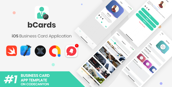 bCards | iOS Virtual Business Cards Application [XServer]