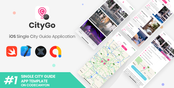 CityGo | iOS Single City Guide Store Finder Application [XServer]