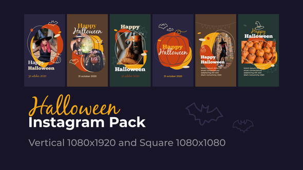 Halloween Instagram | Vertical and Square / Videohive, After effects project files, Openers, Special events