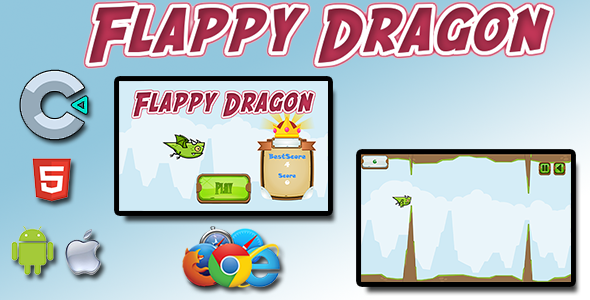 Flappy Dragon - Html5 Mobile Game