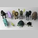 Low poly colored animals pack 2 - 3DOcean Item for Sale