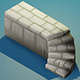 Low Poly Stairs Textured w/ Camera & Lighting Scene - 3DOcean Item for Sale