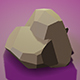 Low Poly Rock w/ Camera & Lighting Scene - 3DOcean Item for Sale