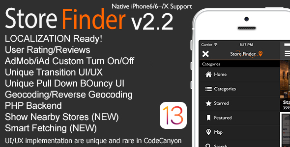 Store Finder Full iOS Application v2.2