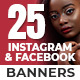 25-Instagram & Facebook Banners - GraphicRiver Item for Sale