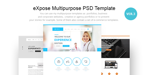 eXpose Multipurpose PSD Template