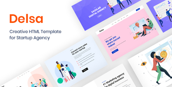 Delsa - Creative HTML Template for Startup Agency