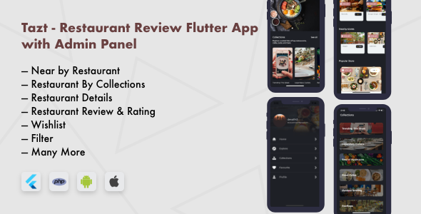Restaurant Review Flutter App With Admin Panel