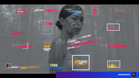 Modern Colored Stripes Titles