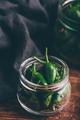 Jalapeno Peppers in Glass Jars. - PhotoDune Item for Sale
