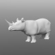 Rhino low poly base mesh - 3DOcean Item for Sale