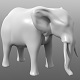 Elephant low poly base mesh - 3DOcean Item for Sale
