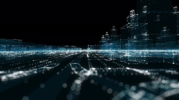 Abstract Hologram 3D City alt