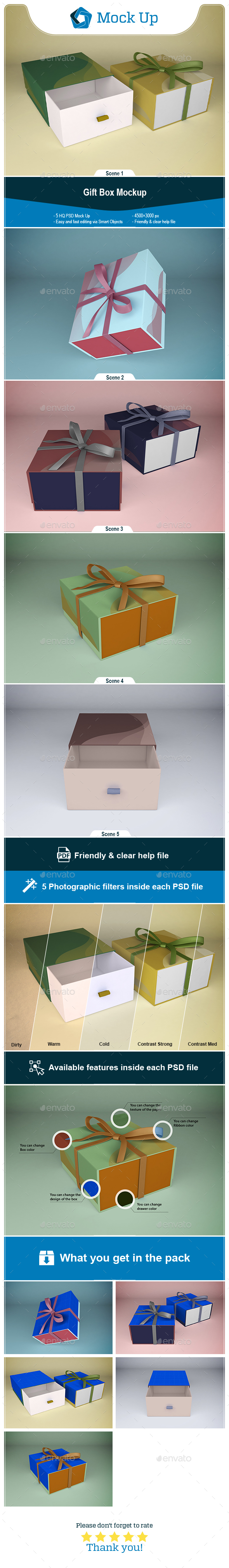 Download Box Mockup Graphics Designs Templates From Graphicriver PSD Mockup Templates