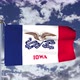 Iowa Flag Waving 4k - VideoHive Item for Sale