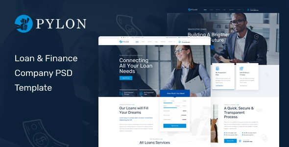 Pylon - Loan & Finance Company PSD Template