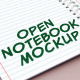 Open Notebook Mock-up - GraphicRiver Item for Sale