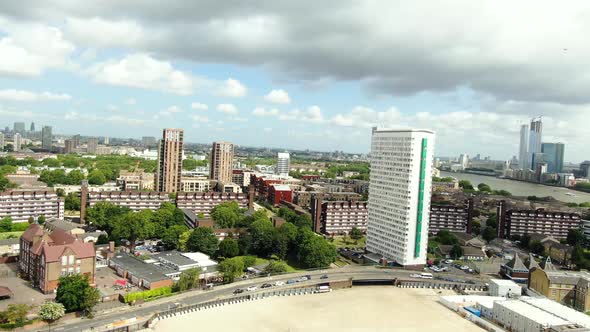 Aerial shot of Construction Site