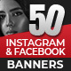 Instagram & Facebook Promotional Banners - GraphicRiver Item for Sale