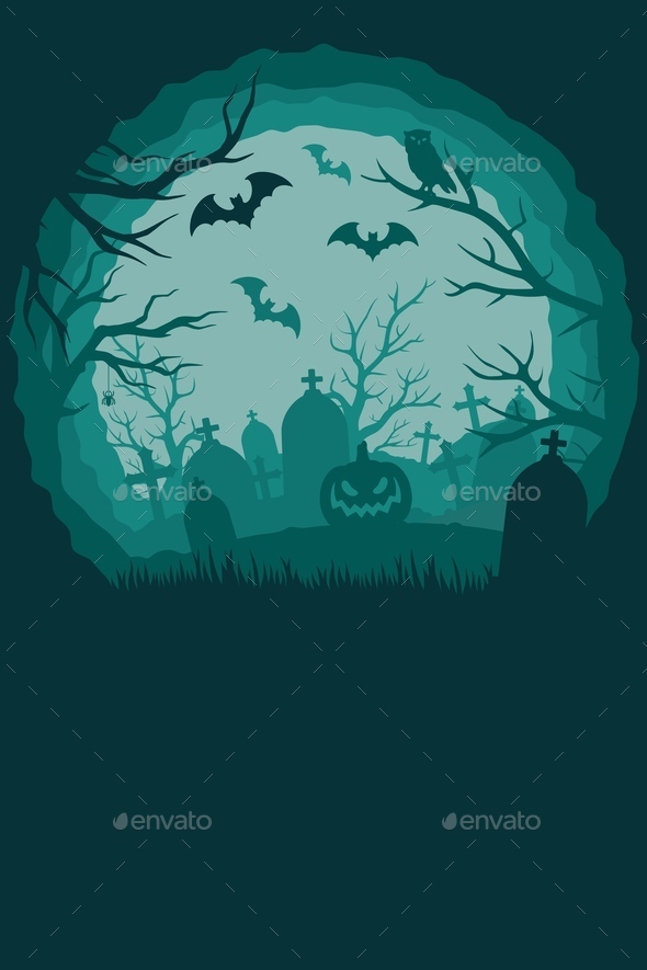 Vintage Halloween background