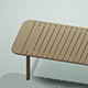 Low Poly Picnic Table Slated w/Camera & Lighting Scene - 3DOcean Item for Sale