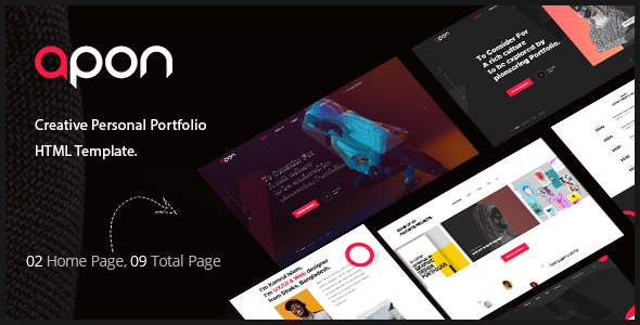 Apon - Creative Portfolio & Agency HTML Template