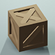 Low Poly Wooden Treasure Box w/Camera & Lighting Scen - 3DOcean Item for Sale