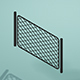 Low Poly Metal Mesh Fence w/ Camera & Lighting Scene - 3DOcean Item for Sale