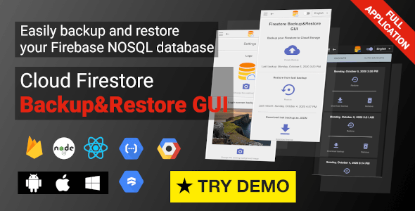 Firestore Backup & Restore GUI