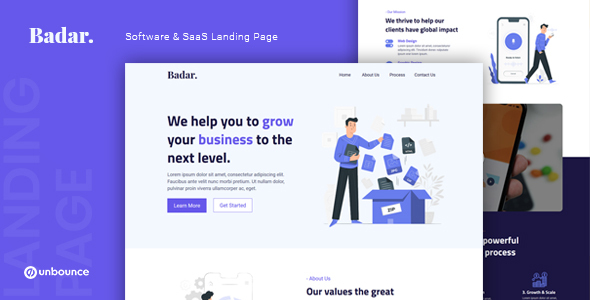 Badar — Software & SaaS Unbounce Landing Page