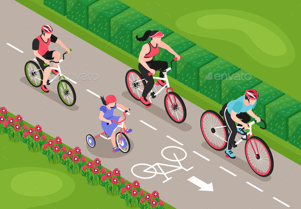 Isometric Bicycle Ride Composition