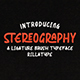 Stereography - Ligature Brush Typeface - GraphicRiver Item for Sale