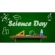 Science Day Text Over Chalkboard - GraphicRiver Item for Sale