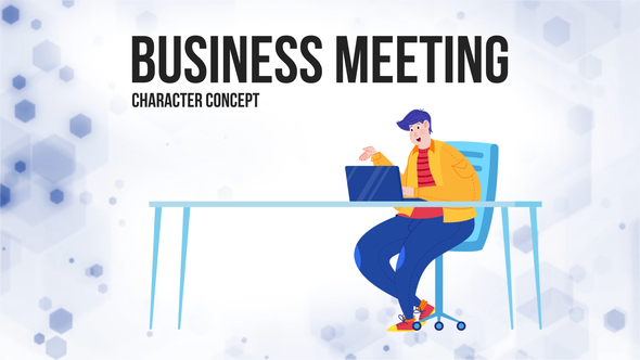Business meeting - Flat Concept