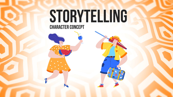 Storytelling - Flat Concept