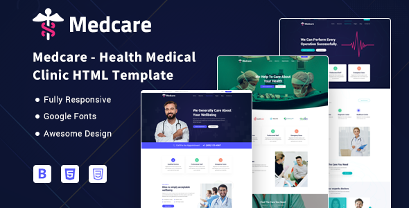 Medcare - Health Medical Clinic HTML Template