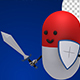 Pill Guardian With Sword And Shield (4-Pack) - VideoHive Item for Sale